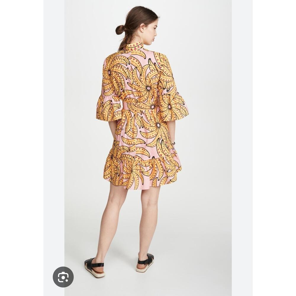 Anthropologie Farm Rio Womens Banana Floral Mini Dress XS New - Picture 3 of 8